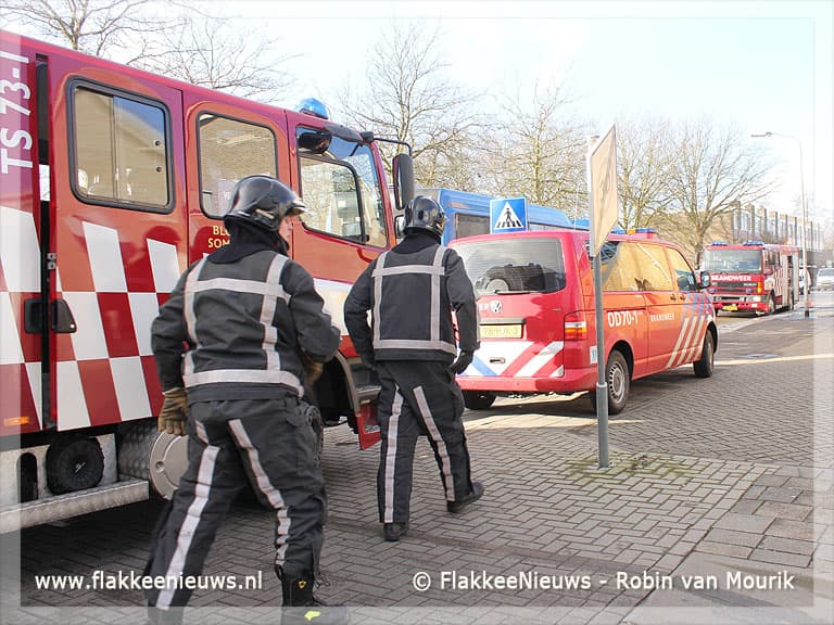 Wijkcentrum Middelharnis ontruimd voor binnenbrand