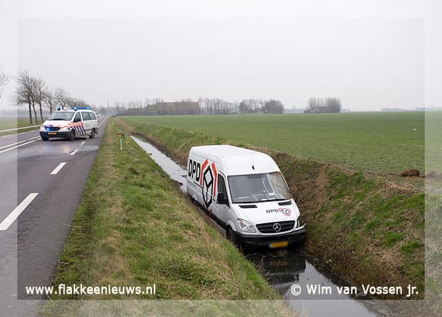 Pakketpost in de sloot