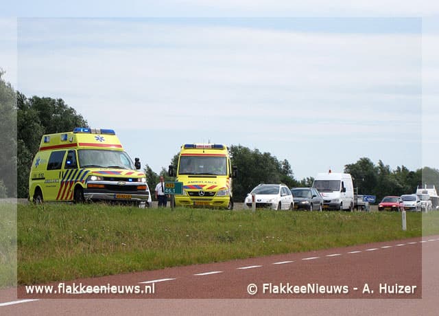 Verkeershinder op N59 door ongeval