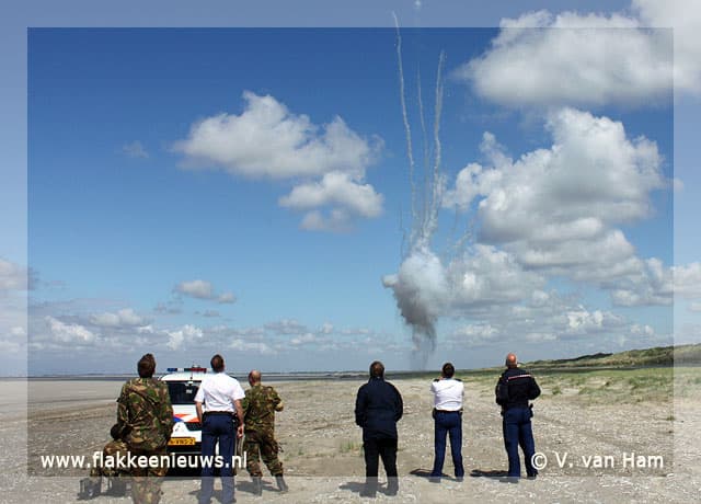 Bom gevonden op Ouddorpse strand