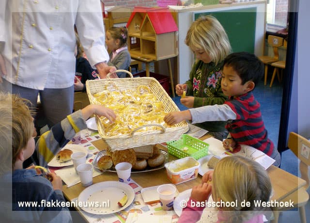Schoolontbijt op basisschool de Westhoek