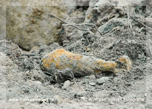 Mortiergranaat aangetroffen op oude mavo terrein Stellendam