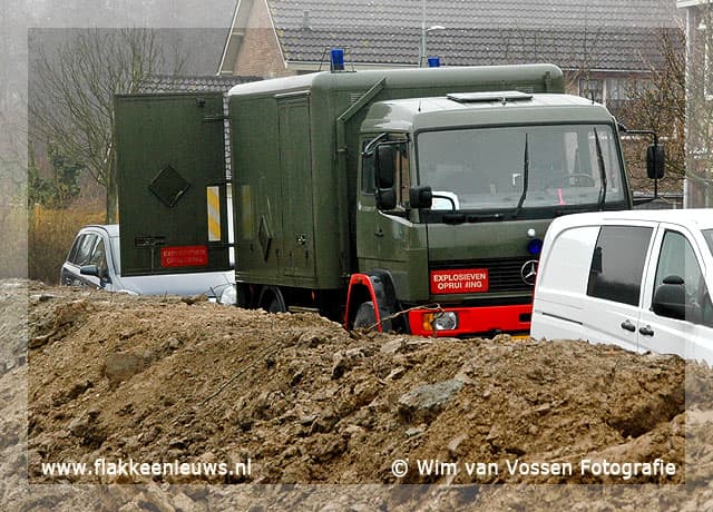 Mortiergranaat aangetroffen op oude mavo terrein Stellendam