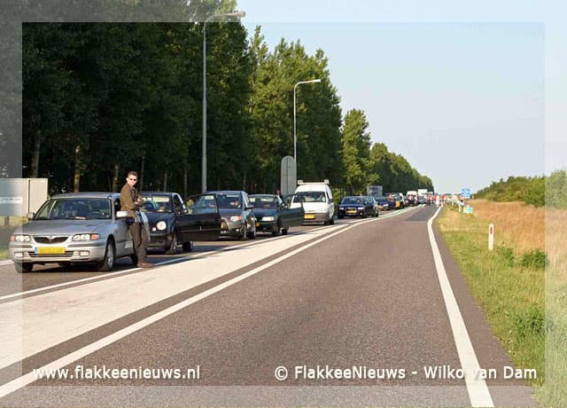Lijnbus in brand op N59
