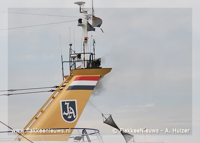 Brand in ruim van viskotter