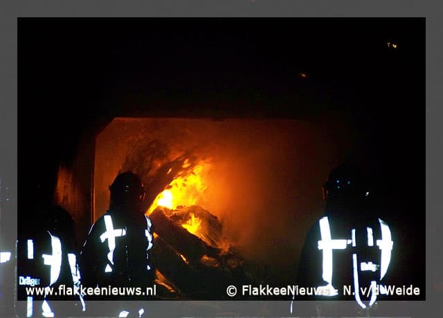 Middelbrand in Sommelsdijk