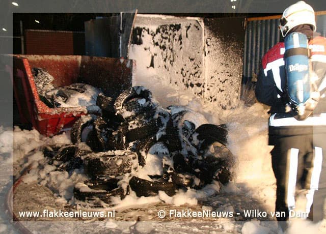 Middelbrand in Sommelsdijk