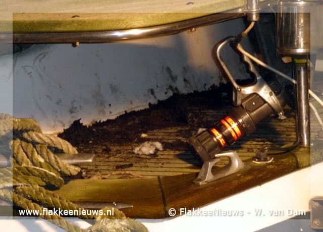 Scheepsbrand in Middelharnis