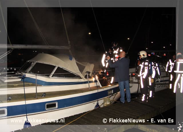 Scheepsbrand in Middelharnis