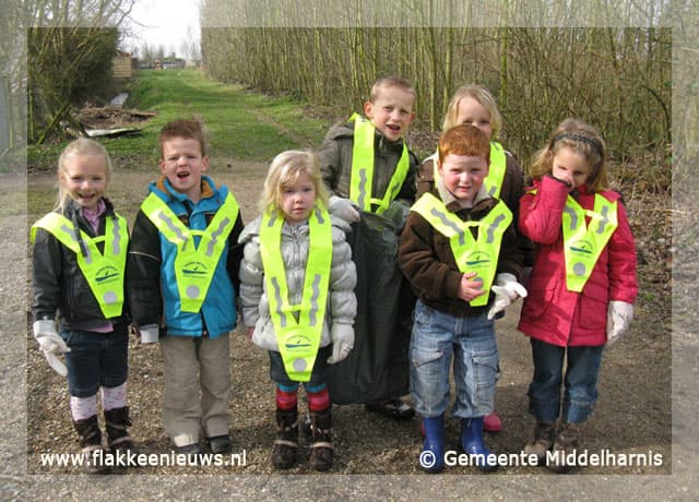 Opschoondag scholen gemeente Middelharnis een groot succes