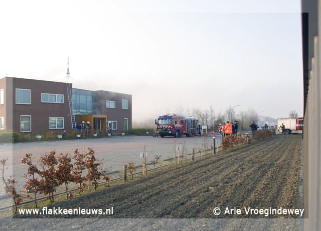Brand in kantoorpand op Watertorenpark Dirksland