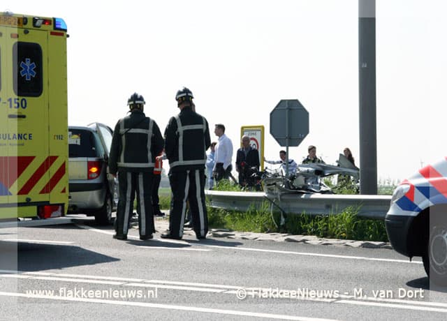 Slachtoffer uit auto geknipt