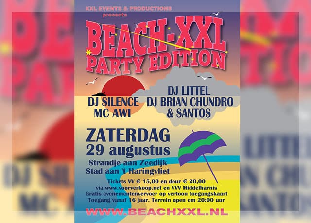 Advertorial: zaterdag 29 augustus Beach-XXL Party Edition