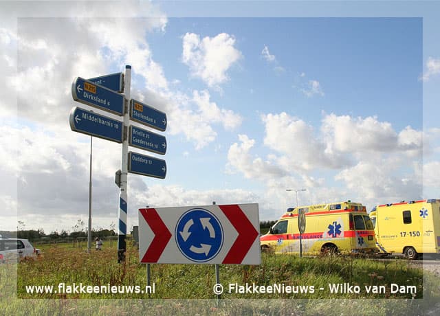 Ongeval N215 bij Melissant