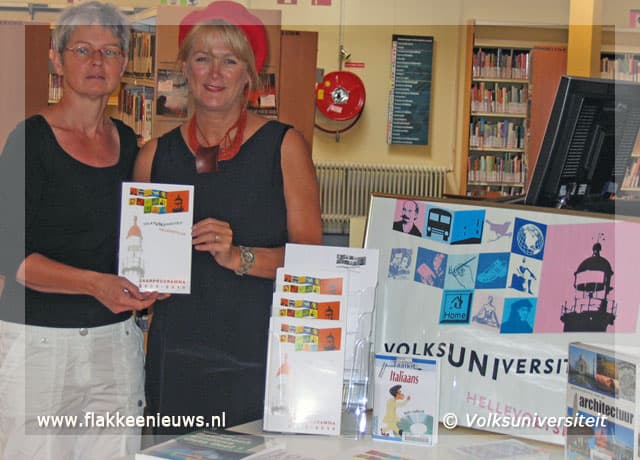 Infopunt Volksuniversiteit in bibliotheken op Goeree-Overflakkee