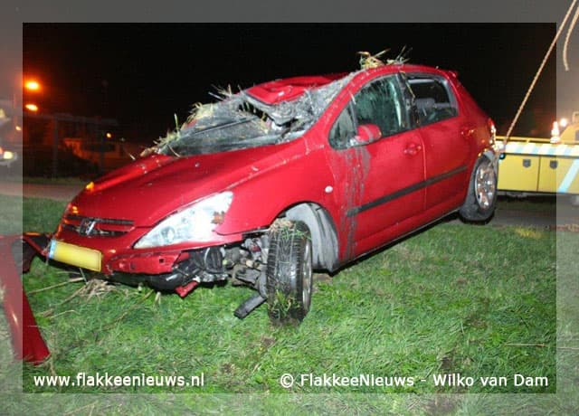 Eenzijdig ongeval bij Oude-Tonge