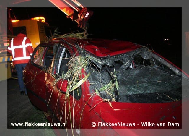 Eenzijdig ongeval bij Oude-Tonge