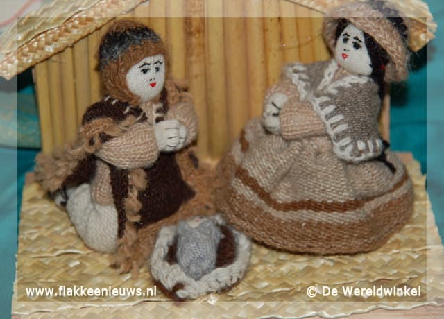 Kerststalletjes bij de Wereldwinkel