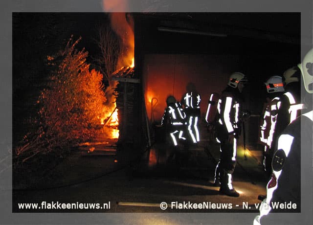 Schuurbrand en autobrand