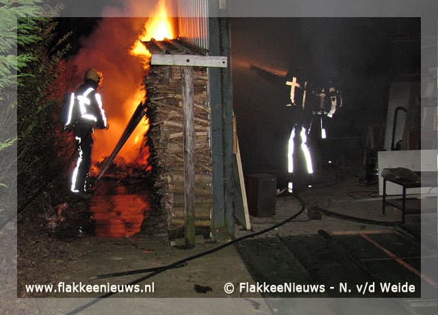 Schuurbrand en autobrand