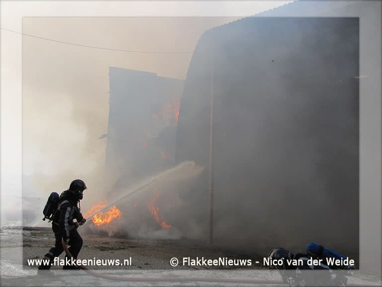 Middelbrand in Stad aan 't Haringvliet