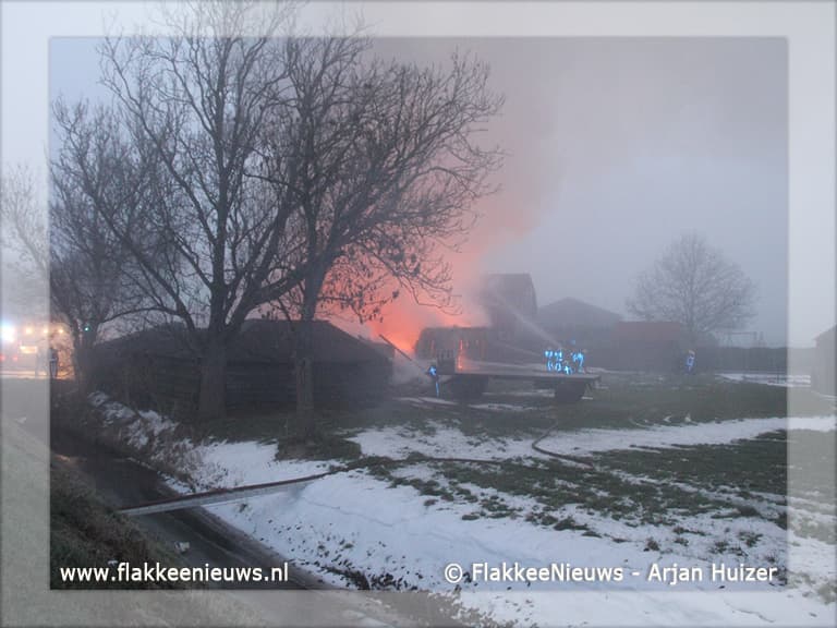 Uitslaande brand verwoest authentieke boerderij