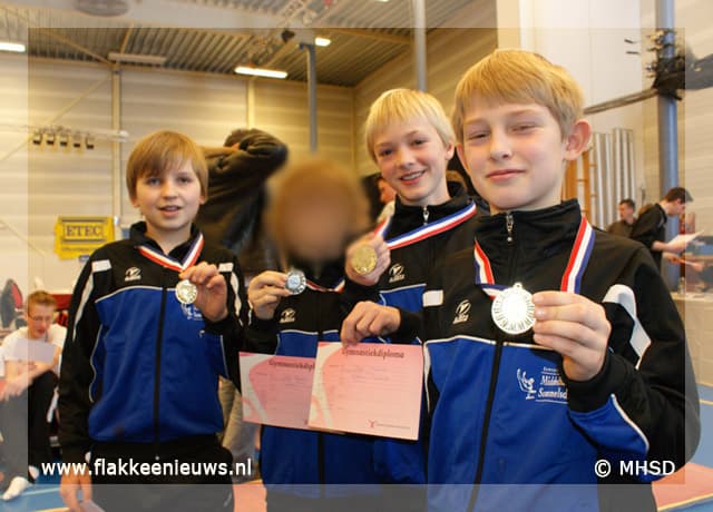Medaille regen voor MH-SD turners