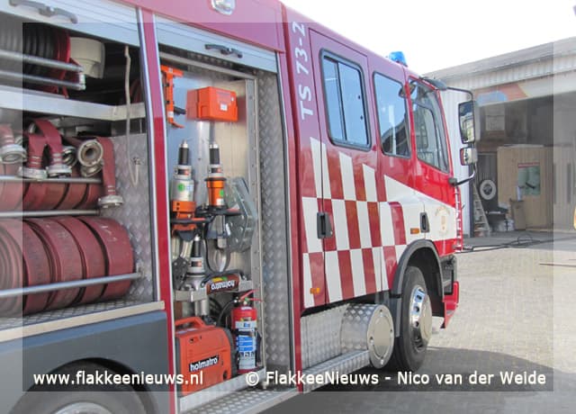 Brand bij reclamebedrijf in Middelharnis