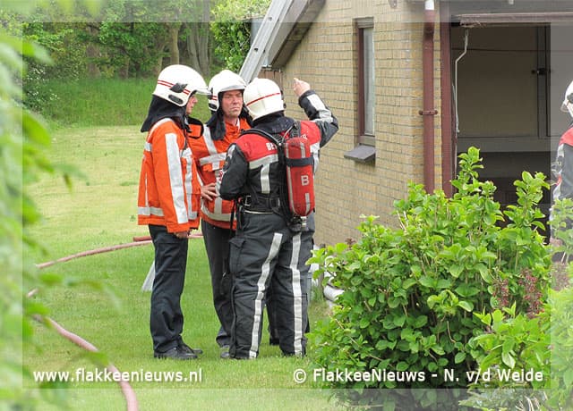 Brand in schuur bij Ouddorp