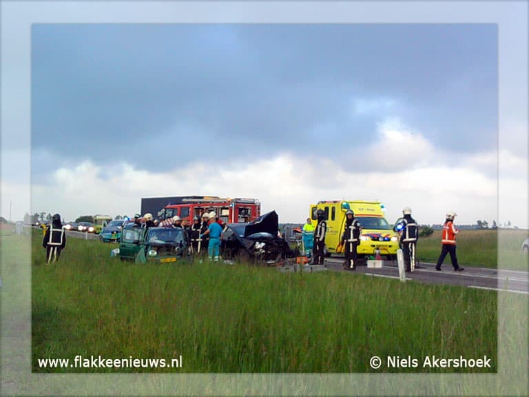 Ongeval op de N57 nabij Ouddorp