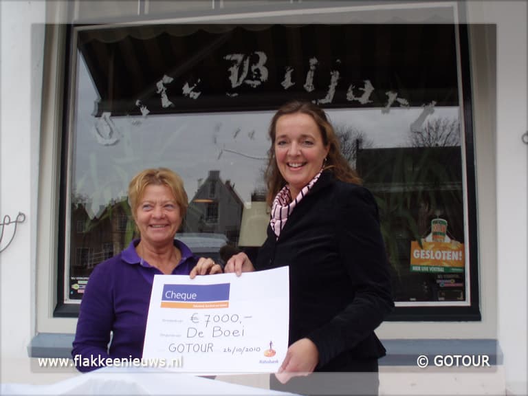 GOTour overhandigt cheque aan De Boei