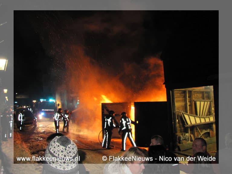 Brand in schuur