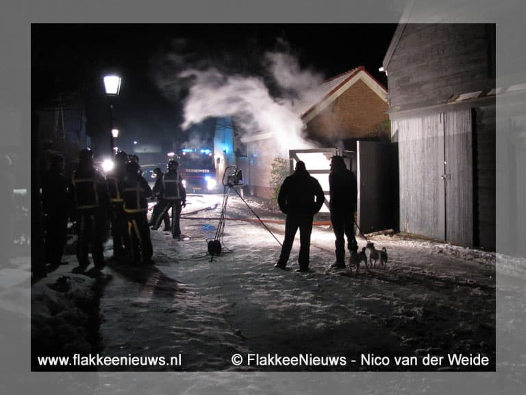 Brand in schuur