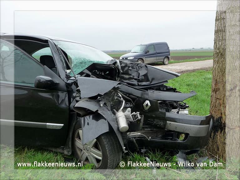 Bestuurder rijdt tegen boom op Tilsedijk