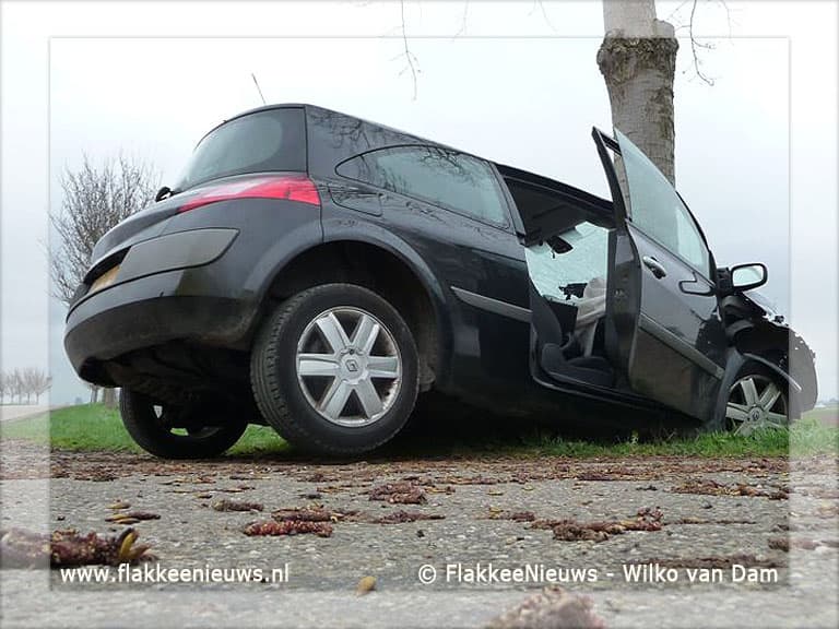 Bestuurder rijdt tegen boom op Tilsedijk
