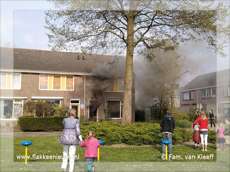 Brand in woonhuis te Stellendam