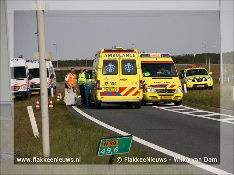 Dodelijk ongeval N59 met motorrijder