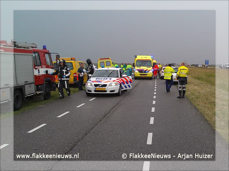 Twee fietsers aangereden en zwaar gewond