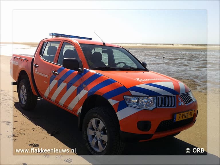 Ongeval met kitesurfster strand Ouddorp