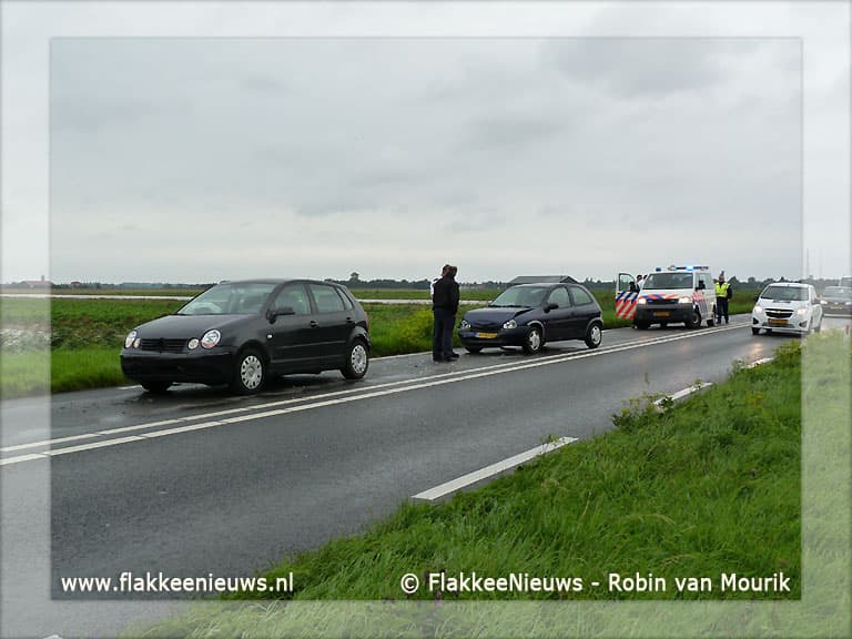 Ongeval N215 met drie personenwagens