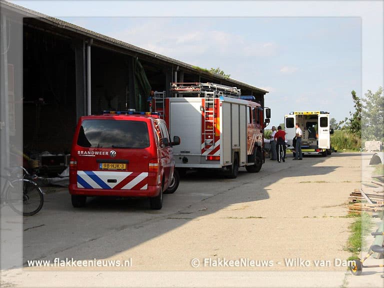 Ongeval met stro pers in Oude-Tonge