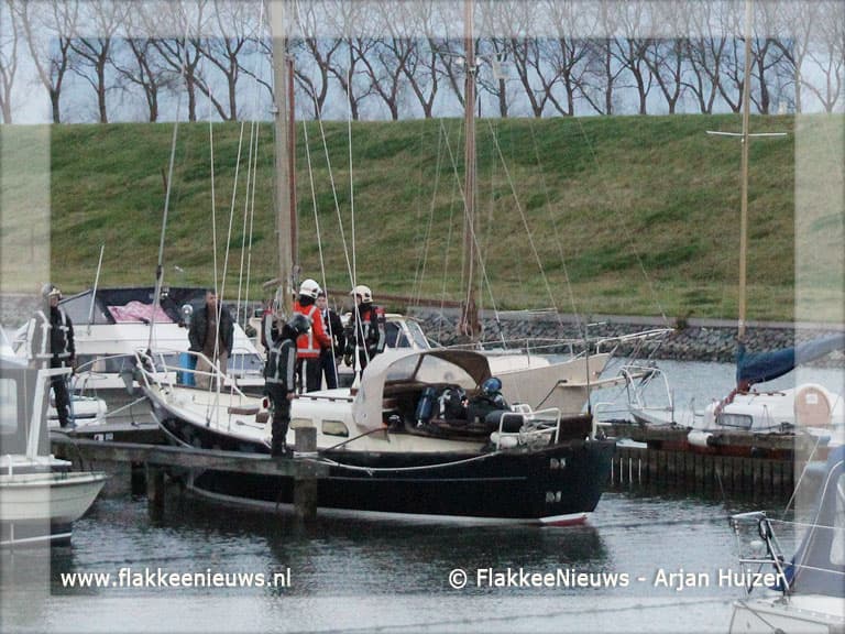 Brand op zeiljacht in Middelharnis