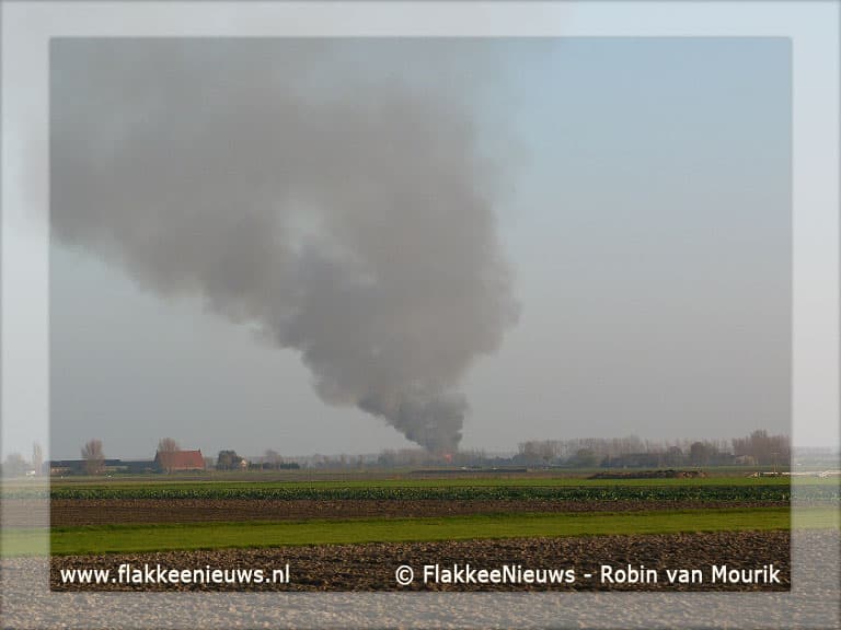 Grote brand in Achthuizen verwoest schuur