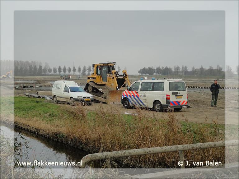 Schuur binnengereden met gestolen bulldozer