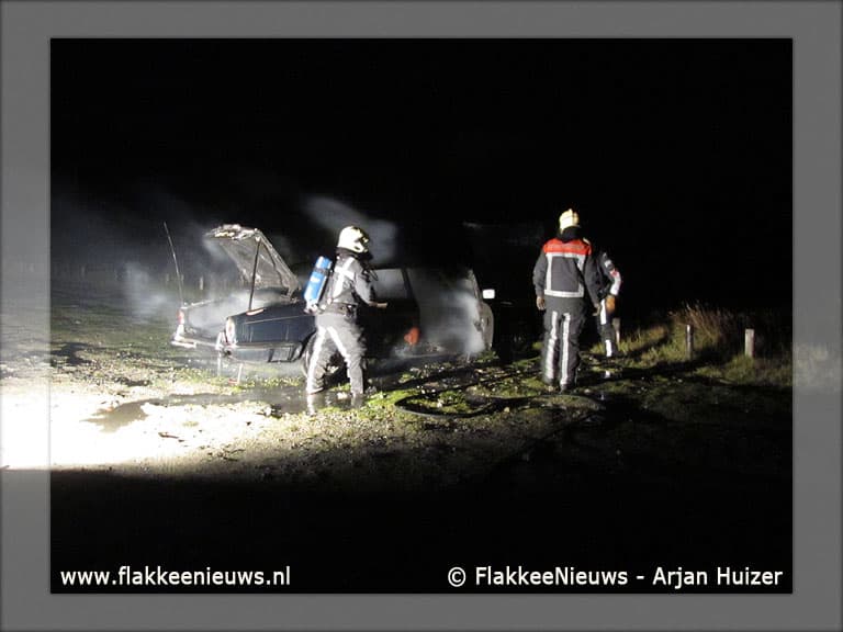 Oldtimer uitgebrand bij de Slikken