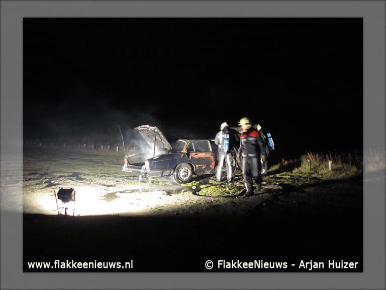 Oldtimer uitgebrand bij de Slikken