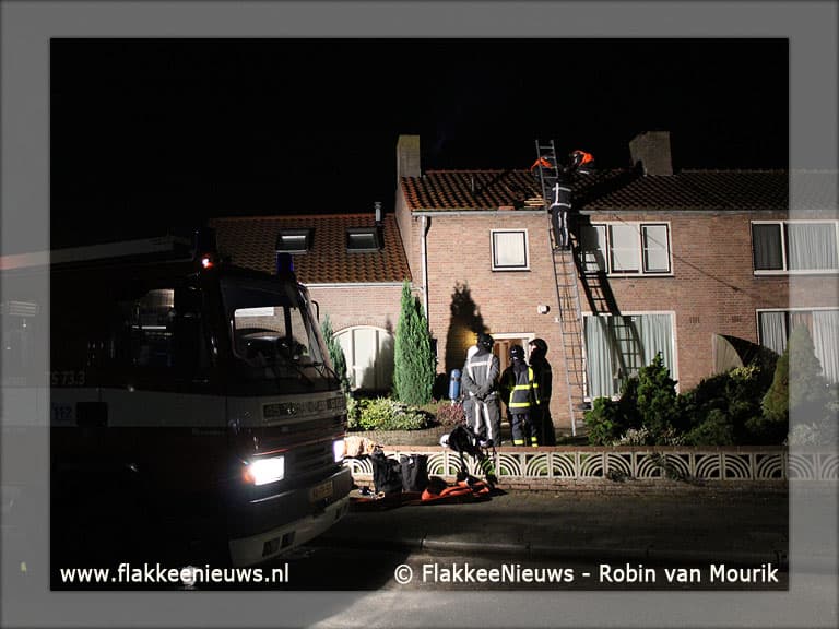 Schade bij schoorsteenbrand Nieuwe-Tonge