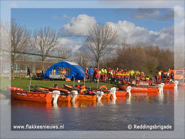 Ouddorpse Reddingsbrigade te hulp bij overstroming
