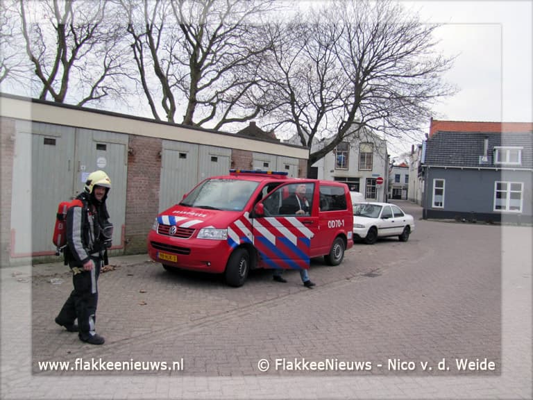 Brandweer rukt uit voor gaslucht