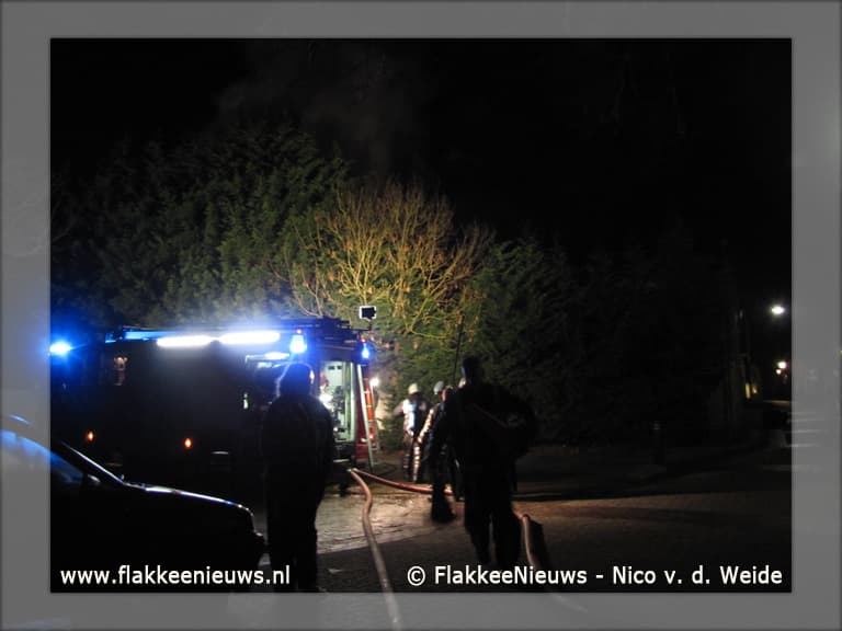 Uitslaande brand Dirksland snel geblust